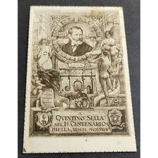 Cartolina Biella -  A Quintino Sella nel I° Centenario
