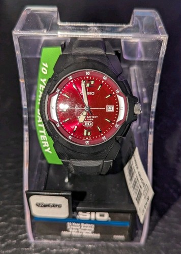 Orologio uomo casio burgundy - uomo,