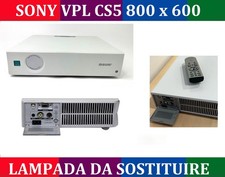 Sony VIDEOPROIETTORE VPL-CS5 BIANCO 1800 LUMENS D-VIDEO VGA 800x600 +TELECOMANDO