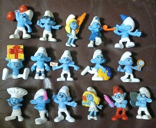 Lot the smurfs pvc - lot,
