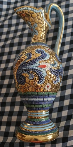 Anfora gubbio dipinta mano - gubbio,