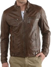 Giacca uomo biker pelle - uomo,