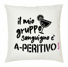 cuscino 40 x 40 cm scritta