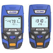 JILONG Tester FTTH Fibra Ottica con LED (Misuratore di Potenza OPM-22+SM Fibra Sorgente Luminosa)