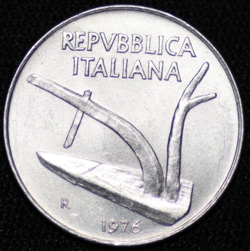 Italy 1976 10 lire - italy, ~
