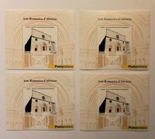 Quattro francobolli "Arte Romanica d'Abruzzo"