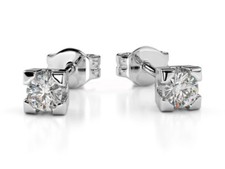 Orecchini oro bianco 18 kt