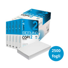 CARTA PER STAMPANTE A4 80g FABRIANO COPY2 - 5 RISME DA 500 FOGLI - 2500 FOGLI
