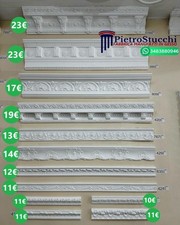stucchi per interni decori parete cornici in gesso bordi gole profili restauro