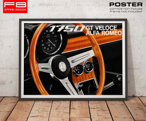 Poster locandina vintage alfa - poster,