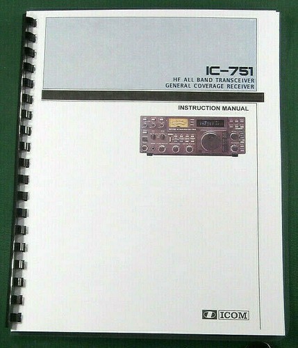 Icom 751 manuale - icom, istruzioni
