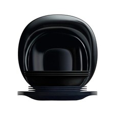 Luminarc Opale Carine Servizio Piatti 18 Pezzi  Nero