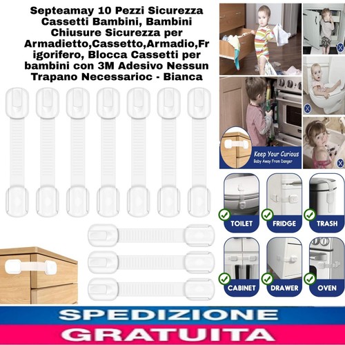 10pz blocca cassetti - blocca,