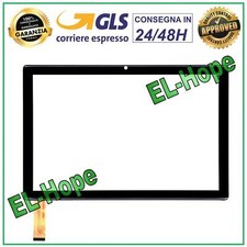 VETRO TOUCH SCREEN PER MEDIACOM SMARTPAD IYO 10 WIFI M-SP1EY NERO ORIGINALE
