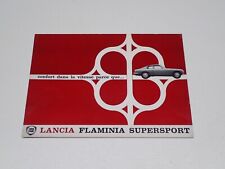 LANCIA FLAMINIA SUPERSPORT ZAGATO DEPLIANT BROCHURE PROSPEKT (M17)