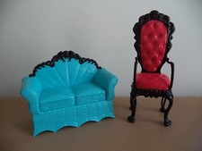Monster High accessori per bambole sedia e divano originali Mattel