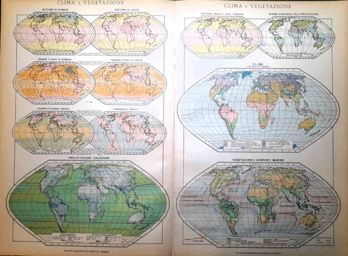 Carta geografica antica - , clima