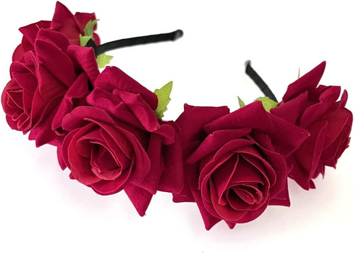 Cerchietto rose rosse capelli - cerchietto,