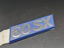 FIAT 60SX 60 SX LOGO SIGLA EMBLEMA FREGIO STEMMA SCRITTA BADGE TARGA TARGHETTA