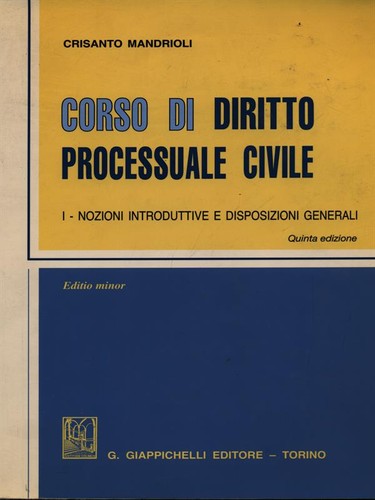 Corso diritto processuale - di,