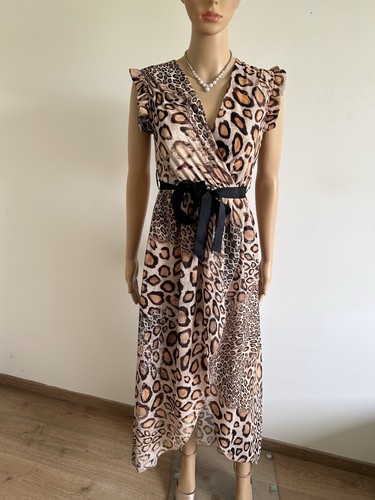 Robe longue léopard