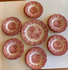 Servizio piatti da 6 posti Inglese   Wedgwood rosa Vintage.