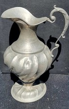 Antica Brocca 30sm italiana in PELTRO martellato fatta a mano 1930-50