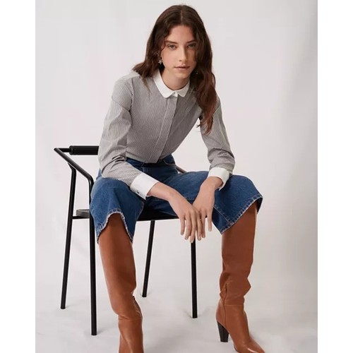 Camicia maje grigia cotone - camicia,