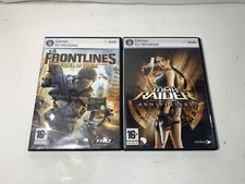 2 x GIOCO PC DVD / GAMES FOR WINDOWS/ TOMB RAIDER &FRONTLINES / SPREA EDITORI