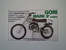 advertising Pubblicità 1977 MOTO GORI MARK II CODICE