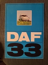 BROCHURE DEPLIANT DAF 33 FURGONE ITALIANO RARO 1972 8 pag