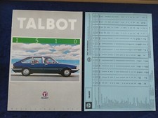 Talbot 1510 Brochure 1981 +
