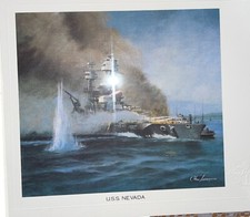 USS NEVADA NAVAL Art Print