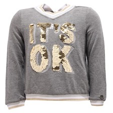 8384V maglia bimba TWIN-SET SIMONA BARBIERI grey sweatshirt girl