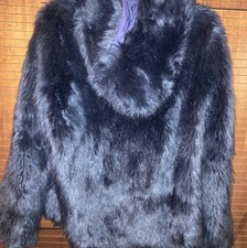 Eco-pelliccia blu DonDup in