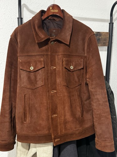 Giacca pelle scamosciata - pelle,