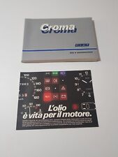 LIBRETTO USO E MANUTENZIONE FIAT CROMA 1985