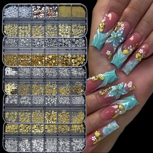 Griglie lega glitter nail - 12,