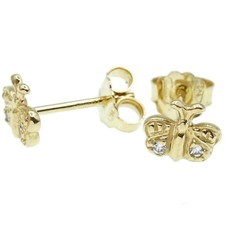 Orecchini Bambina Farfalla Oro