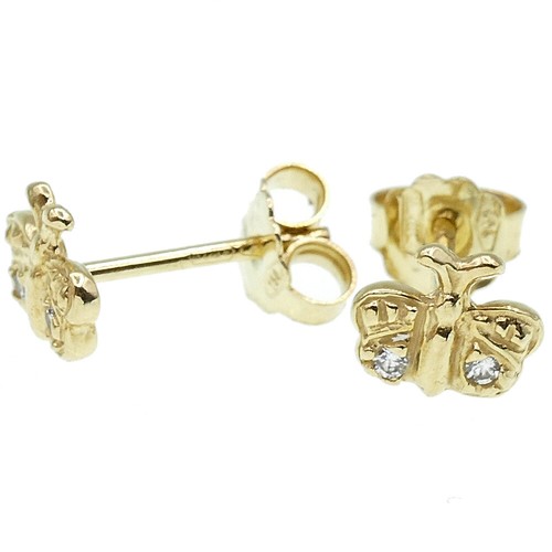 Orecchini bambina farfalla oro - bambina,