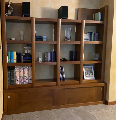 Libreria legno color - libreria,