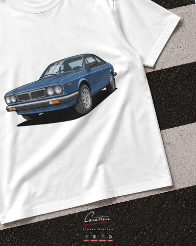 Shirt auto vintage - t-shirt, lancia