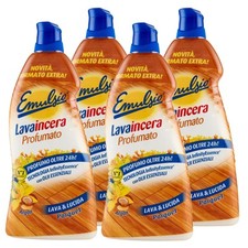 4x Emulsio Lavaincera Profumato Lava e Lucida per Parquet con Oli Essenziali