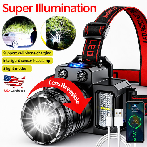 Torcia frontale led super - led,
