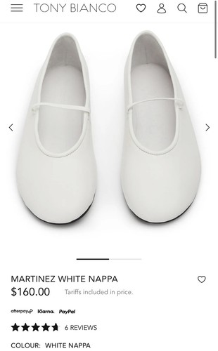 Tony bianco martinez ballerine - bianco,