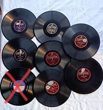 LOTTO DI 7 DISCHI IN VINILE ODEON, COLUMBIA, PER GRAMMOFONO 78 GIRI