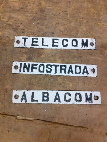 Targhe insegna ghisa telefono - targhe,