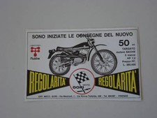 advertising Pubblicità 1972 MOTO GORI REGOLARITA' 50