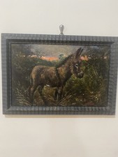 Quadro Antico Olio Su Cartone