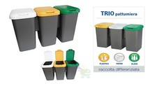 Pattumiera secchio trio set
